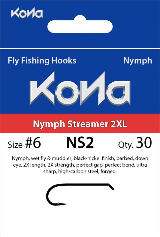 Kona Nymph Streamer 2XL (NS2) hook
